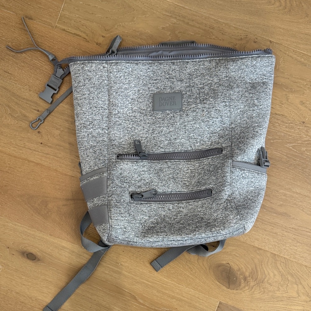 Dagne Dover Gray Heather Baby Backpack - Picture 3 of 6
